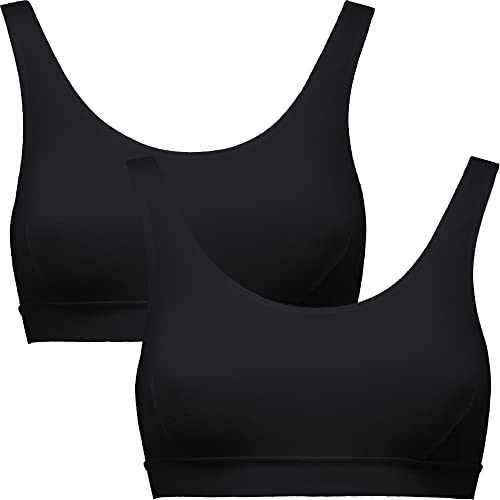 Erwin Müller Damen-Bustier im 2er-Pack Single-Jersey schwarz Größe 46 von Erwin Müller