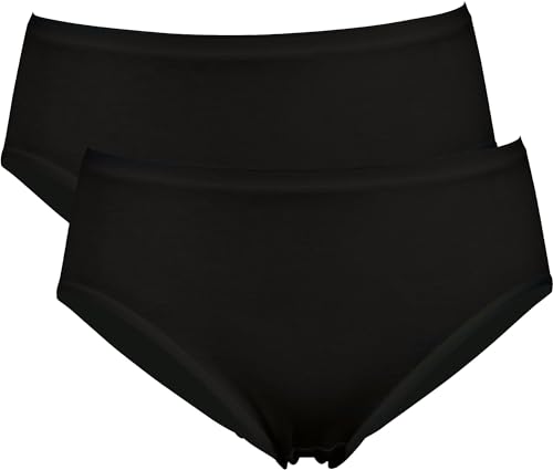 Erwin Müller Damen-Hüftslip 2er-Pack Modal schwarz Größe 48 von Erwin Müller