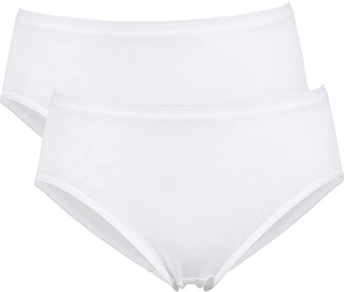 Erwin Müller Damen-Hüftslip 2er-Pack Modal weiß Größe 40 von Erwin Müller