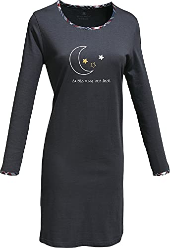 Erwin Müller Damen-Nachthemd Single-Jersey anthratzit Größe 48 von Erwin Müller
