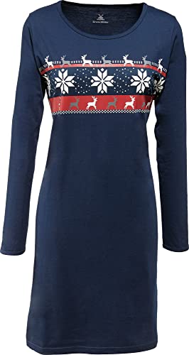 Erwin Müller Damen-Nachthemd Single-Jersey dunkelblau Größe 36/38 von Erwin Müller