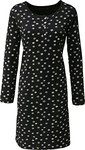 Erwin Müller Damen-Nachthemd Single-Jersey schwarz Größe 44/46 von Erwin Müller