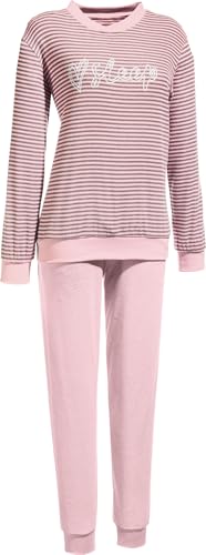 Erwin Müller Damen-Schlafanzug Frottee rosé Größe 44 von Erwin Müller