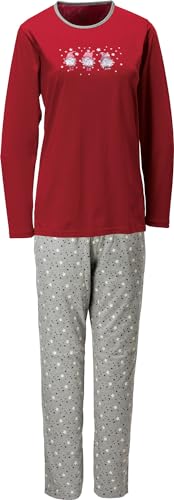 Erwin Müller Damen-Schlafanzug Single-Jersey rot Größe 48 von Erwin Müller