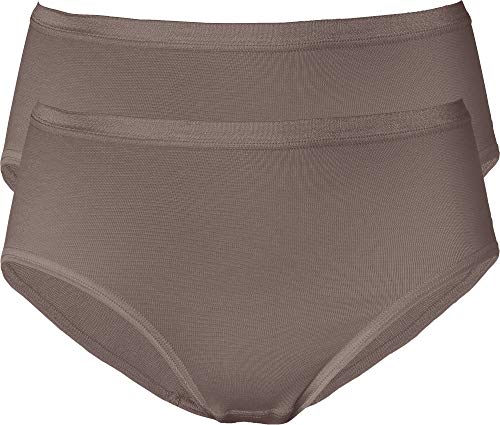 Erwin Müller Damen-Slip 2er-Pack Modal Taupe Größe 38/40 von Erwin Müller