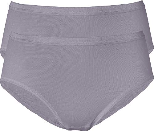 Erwin Müller Damen-Slip 2er-Pack Modal grau Größe 38/40 von Erwin Müller