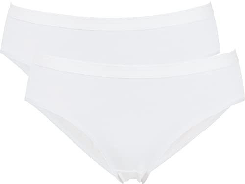 Erwin Müller Damen-Slip 2er-Pack Single-Jersey weiß Größe 42 von Erwin Müller