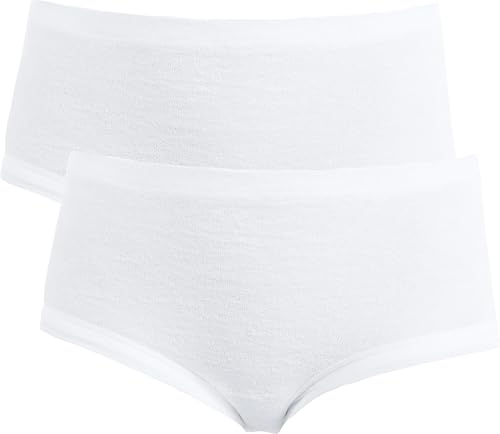Erwin Müller Damen-Taillenslip 2er-Pack Frottee weiß Größe 42/44 von Erwin Müller