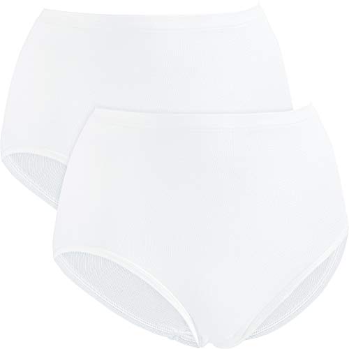 Erwin Müller Damen-Taillenslip 2er-Pack Modal weiß Größe 48 von Erwin Müller