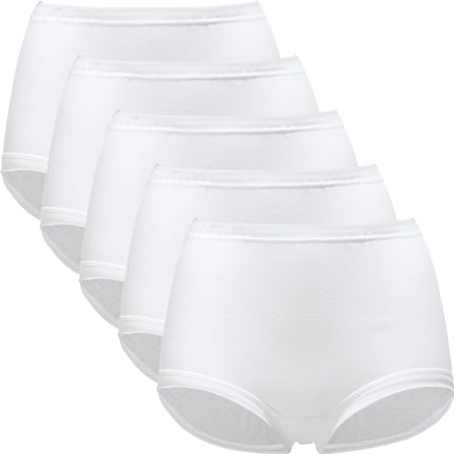 Erwin Müller Damen-Taillenslip 5er-Pack Feinripp weiß Größe 42 von Erwin Müller