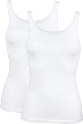 Erwin Müller Damen-Unterhemd 2er-Pack weiß Größe 40 von Erwin Müller