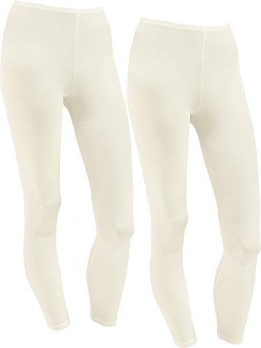 Erwin Müller Damen-Unterhose, lang 2er-Pack Modal Creme Größe 44 von Erwin Müller