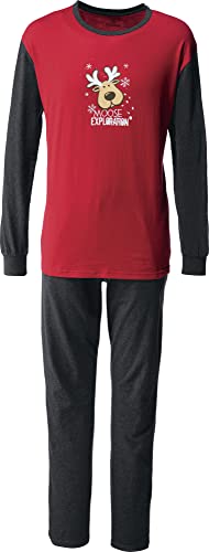 Erwin Müller Herren-Schlafanzug Single-Jersey Himbeerrot Größe 48 von Erwin Müller