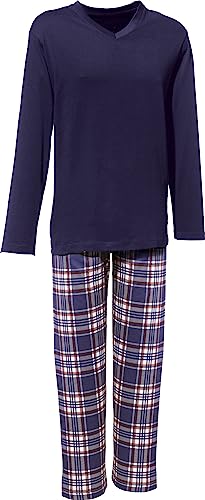 Erwin Müller Herren-Schlafanzug Single-Jersey Marine Größe 52 von Erwin Müller