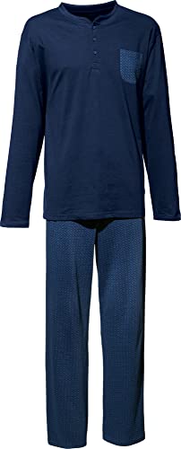 Erwin Müller Herren-Schlafanzug Single-Jersey dunkelblau Größe 54 von Erwin Müller