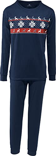 Erwin Müller Herren-Schlafanzug Single-Jersey dunkelblau Größe 58 von Erwin Müller