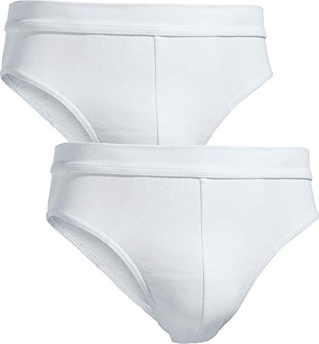 Erwin Müller Herren-Slip 2er-Pack Single-Jersey weiß Größe 5 von Erwin Müller