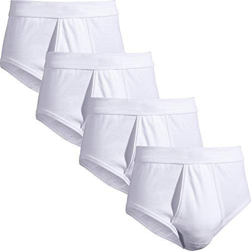 Erwin Müller Herren-Slip 4er-Pack Doppelripp weiß Größe 7 von Erwin Müller