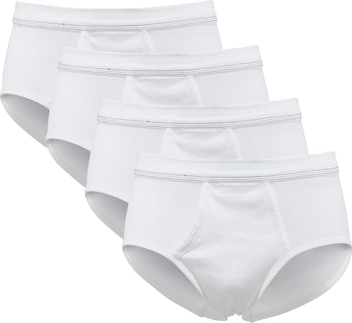 Erwin Müller Herren-Slip 4er-Pack Feinripp weiß Größe 7 von Erwin Müller