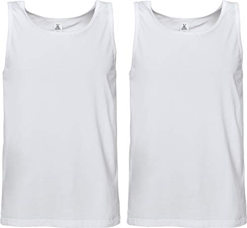 Erwin Müller Herren Unterhemd Single-Jersey 2er-Pack weiß Größe 8 - weich, dehnbar, fromtreu von Erwin Müller