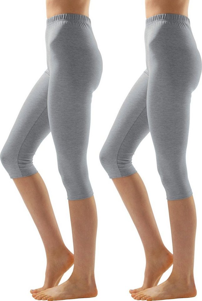 Erwin Müller Jogginghose Damen-Capri-Leggings 2er-Pack (2-tlg) Uni von Erwin Müller