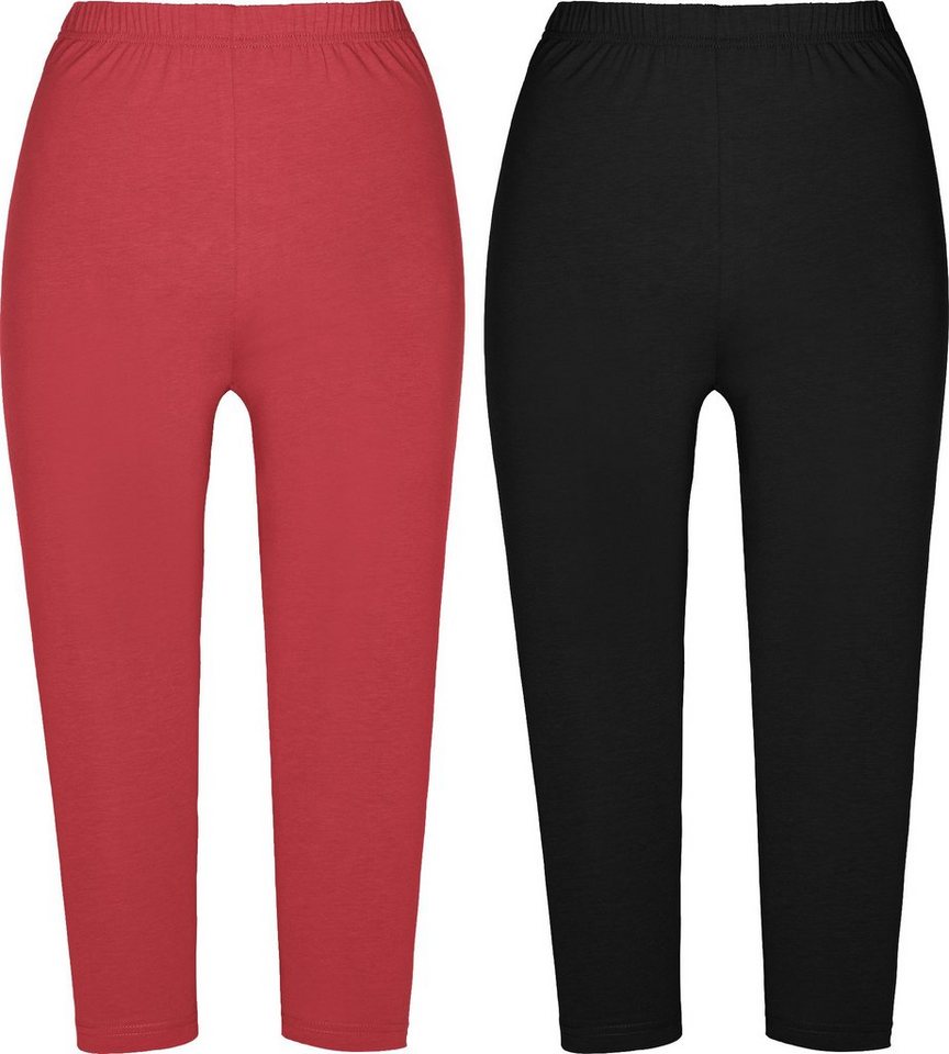 Erwin Müller Jogginghose Damen-Capri-Leggings 2er-Pack Uni von Erwin Müller