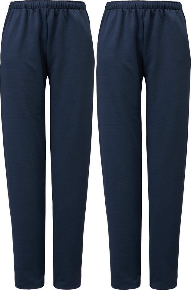 Erwin Müller Jogginghose Damen-Freizeithose, lang 2er-Pack Uni von Erwin Müller