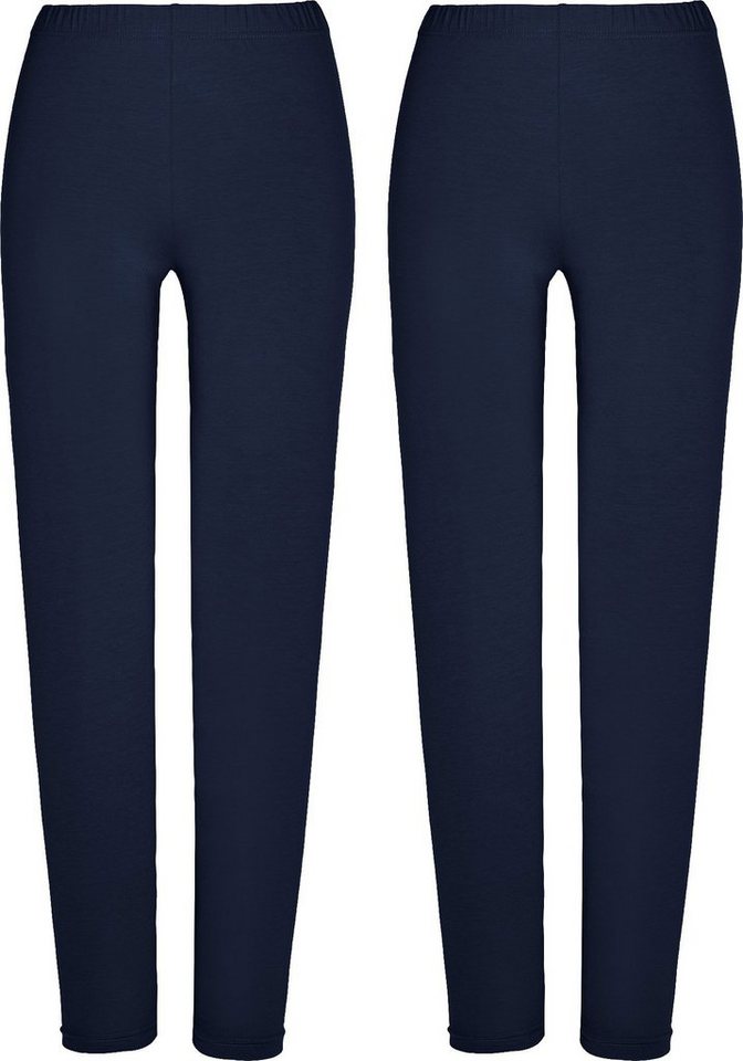 Erwin Müller Jogginghose Damen-Leggings, lang 2er-Pack (2-tlg) Uni von Erwin Müller