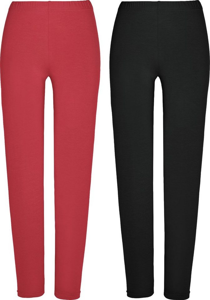 Erwin Müller Jogginghose Damen-Leggings, lang 2er-Pack Uni von Erwin Müller