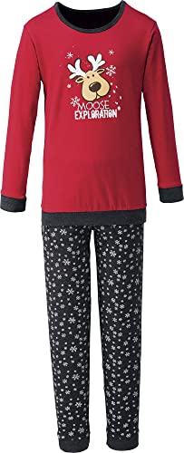 Erwin Müller Kinder-Schlafanzug Single-Jersey Himbeerrot Größe 146/152 von Erwin Müller