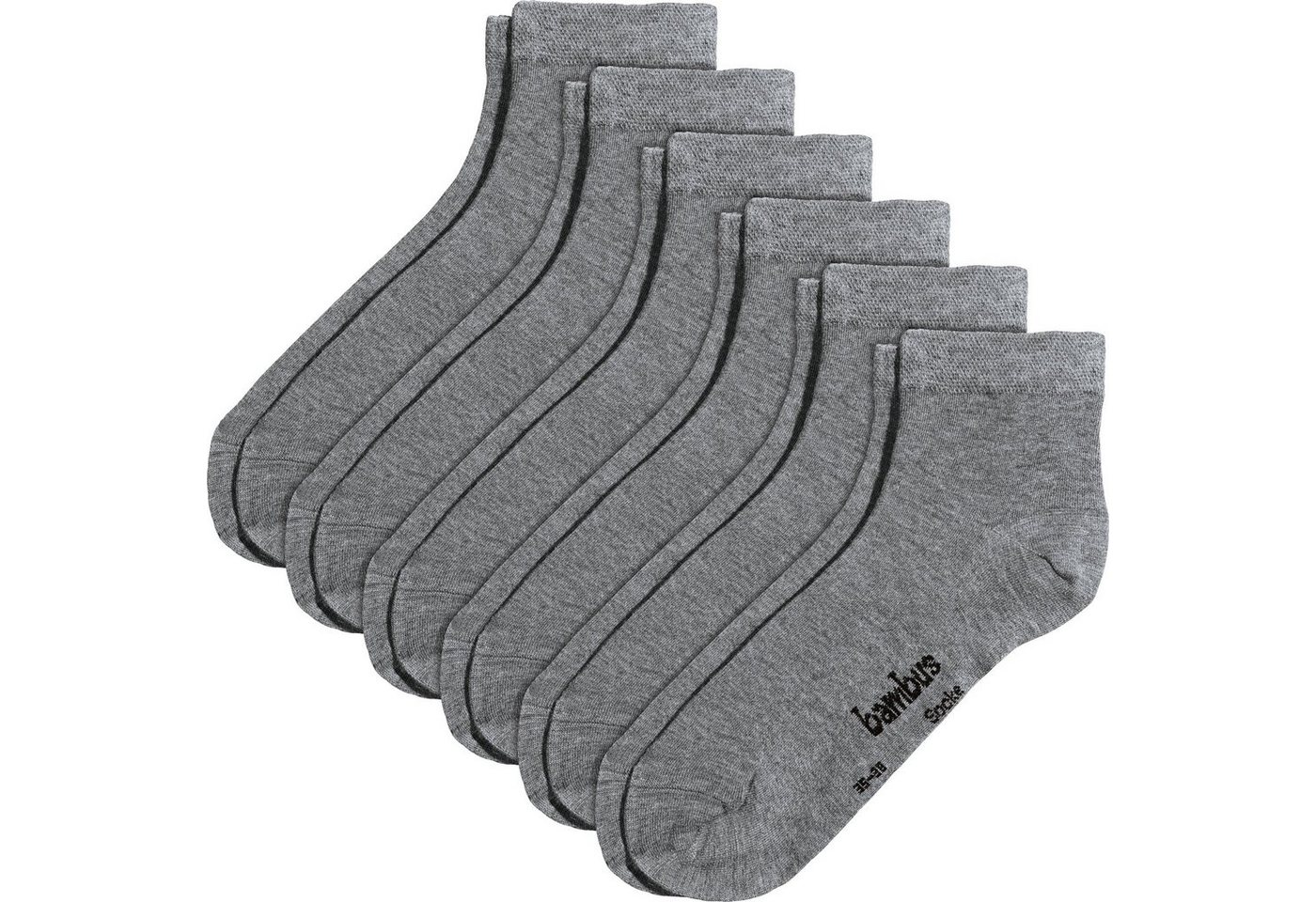 Erwin Müller Kurzsocken Herren-Kurzsocken 6 Paar (12-Paar) Uni von Erwin Müller