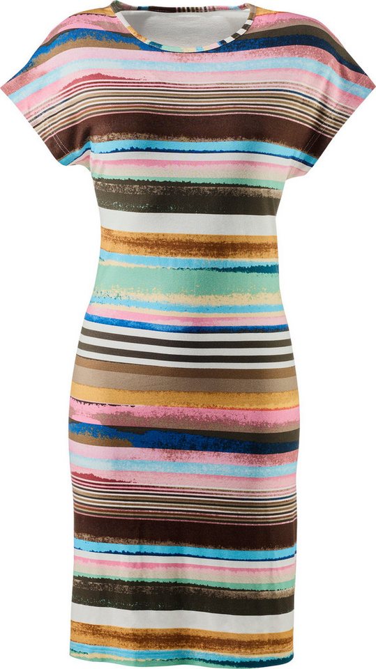 Erwin Müller Midikleid Damen-Freizeitkleid Single-Jersey Streifen von Erwin Müller