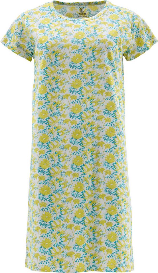 Erwin Müller Nachthemd Damen-Nachthemd Single-Jersey Blumen von Erwin Müller