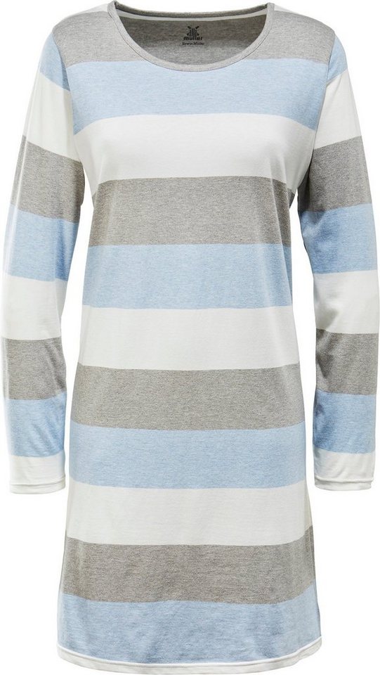 Erwin Müller Nachthemd Damen-Nachthemd Single-Jersey Streifen von Erwin Müller