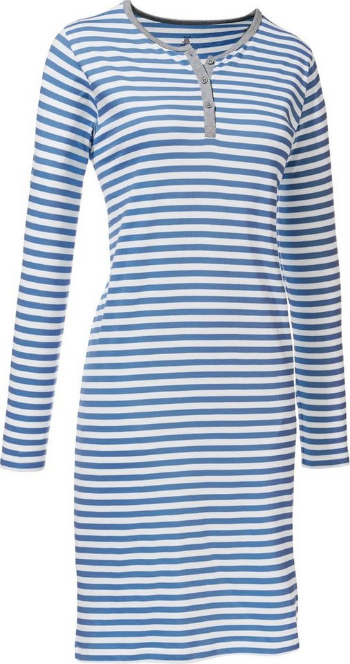 Erwin Müller Nachthemd Damen-Nachthemd Single-Jersey Streifen von Erwin Müller