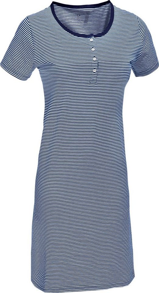 Erwin Müller Nachthemd Damen-Nachthemd Single-Jersey Streifen von Erwin Müller