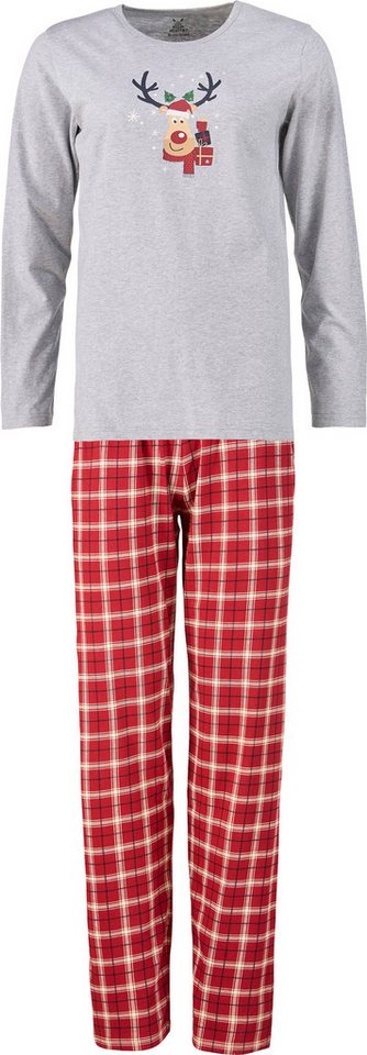 Erwin Müller Pyjama Damen-Schlafanzug Single-Jersey Karo von Erwin Müller