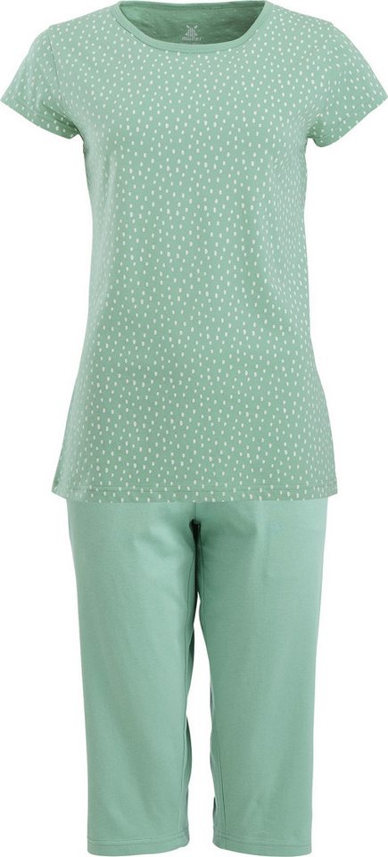 Erwin Müller Pyjama Damen-Schlafanzug Single-Jersey Punkte von Erwin Müller