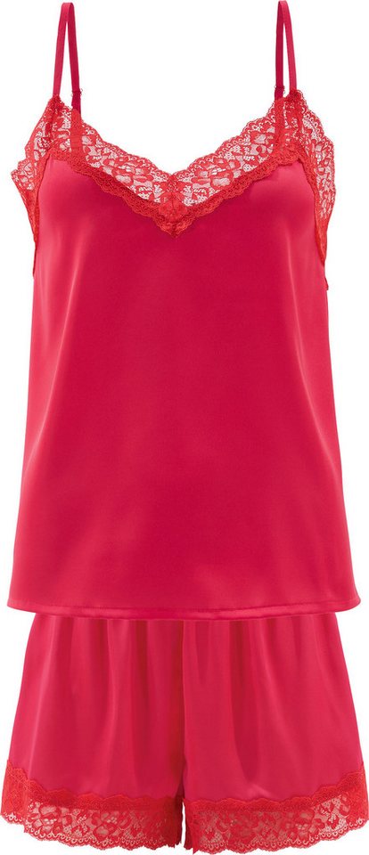 Erwin Müller Pyjama Damen-Shorty Satin Uni von Erwin Müller