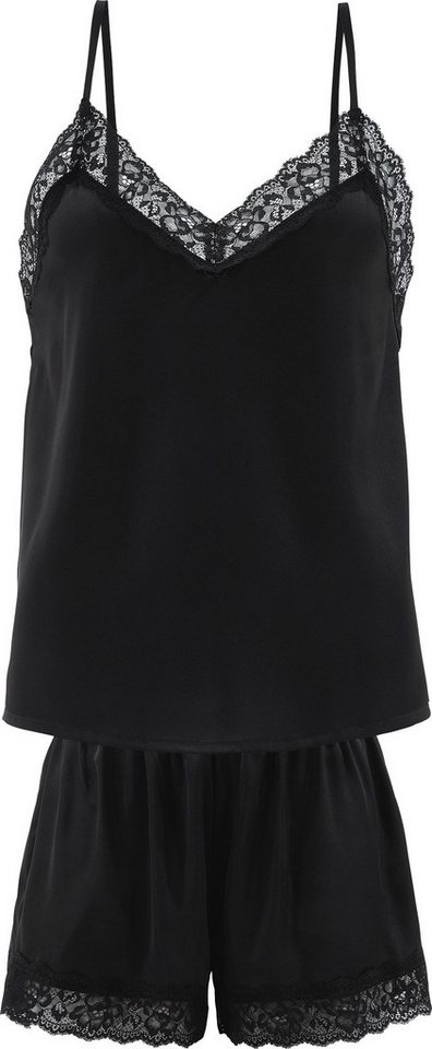 Erwin Müller Pyjama Damen-Shorty Satin Uni von Erwin Müller