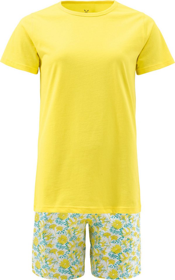 Erwin Müller Pyjama Damen-Shorty Single-Jersey Blumen von Erwin Müller