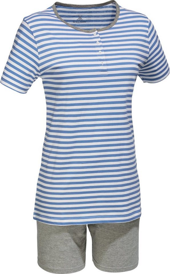 Erwin Müller Pyjama Damen-Shorty Single-Jersey Streifen von Erwin Müller