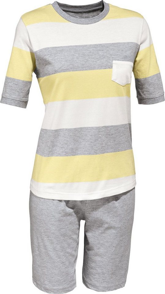 Erwin Müller Pyjama Damen-Shorty Single-Jersey Streifen von Erwin Müller