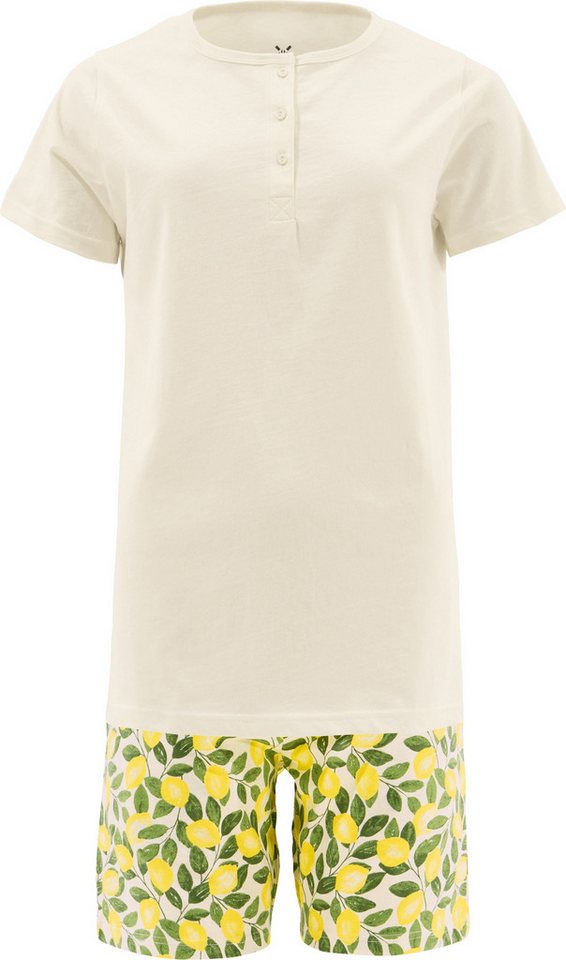 Erwin Müller Pyjama Damen-Shorty Single-Jersey gemustert von Erwin Müller