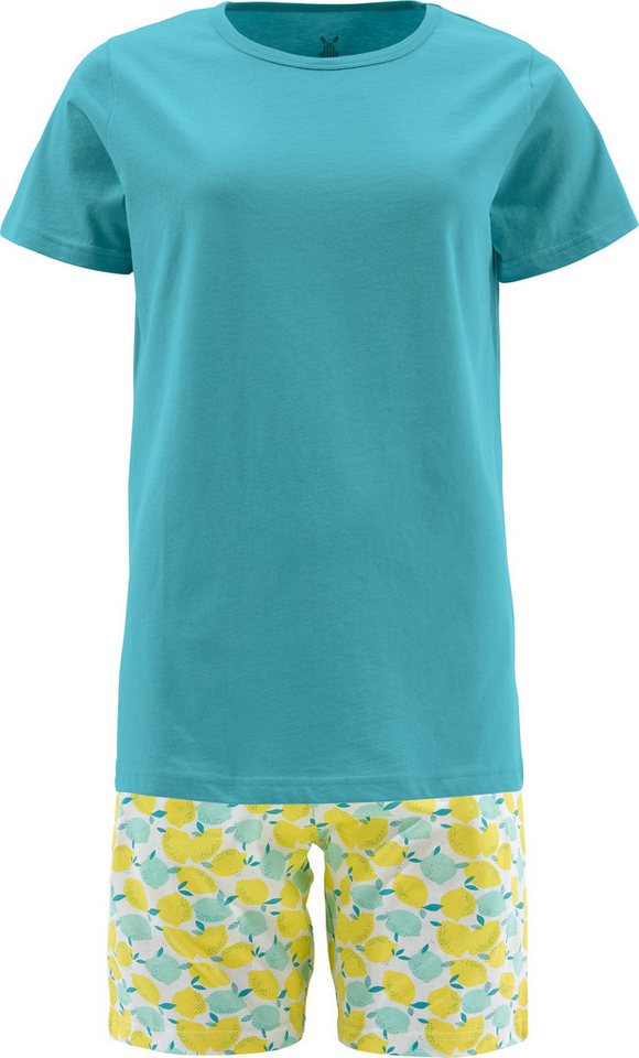 Erwin Müller Pyjama Damen-Shorty Single-Jersey gemustert von Erwin Müller