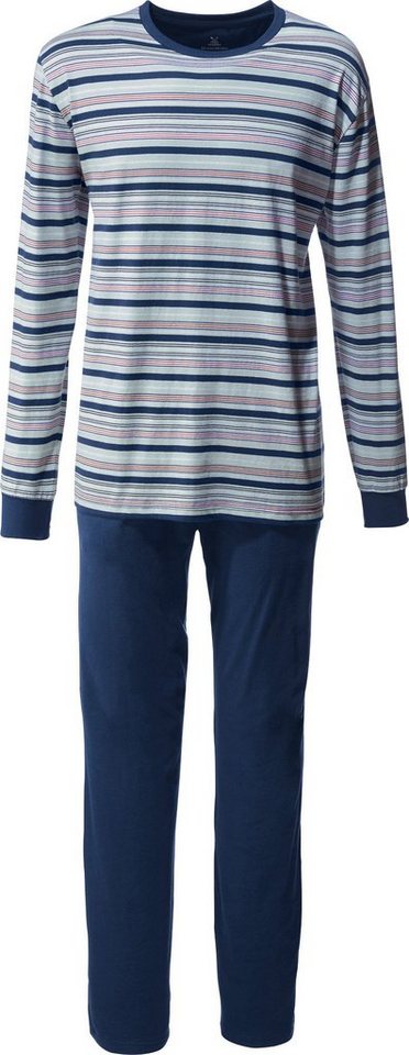 Erwin Müller Pyjama Herren-Schlafanzug Single-Jersey Streifen von Erwin Müller