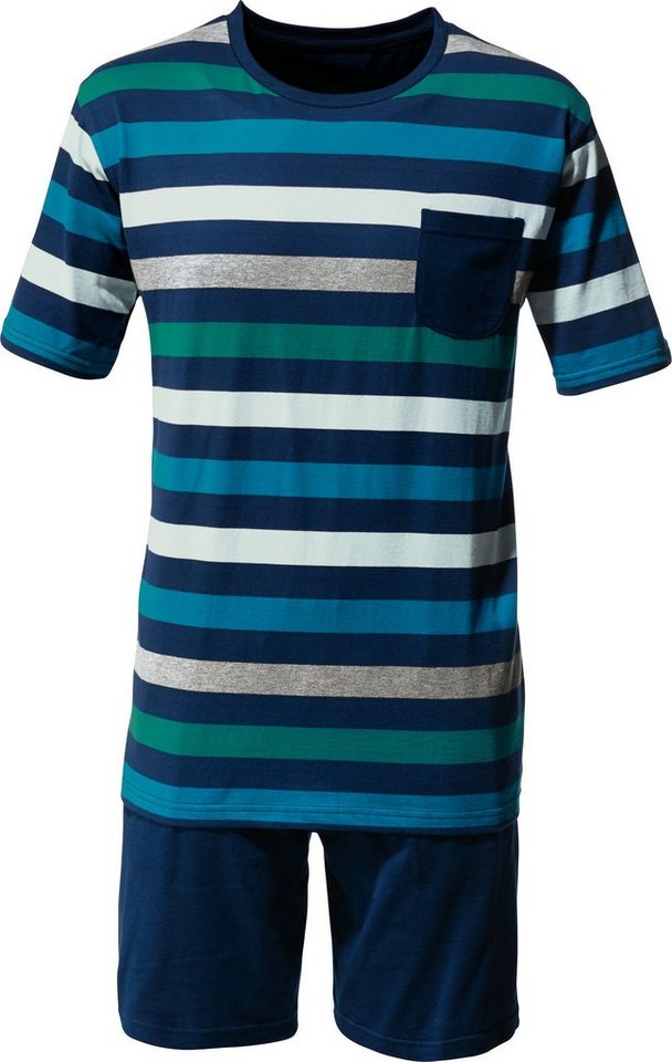 Erwin Müller Pyjama Herren-Shorty Single-Jersey Streifen von Erwin Müller