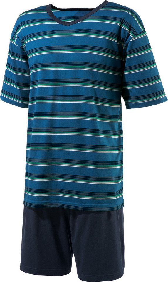 Erwin Müller Pyjama Herren-Shorty Single-Jersey Streifen von Erwin Müller