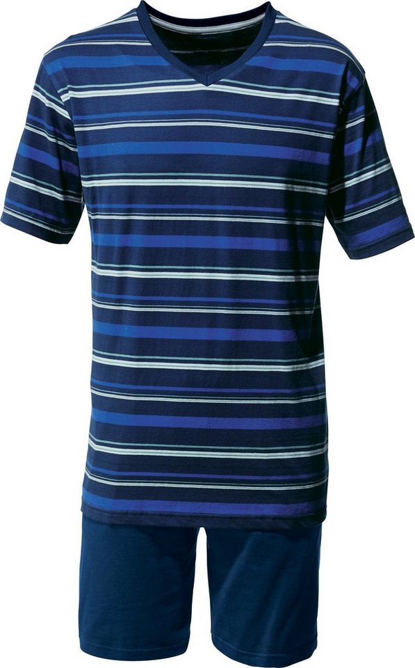 Erwin Müller Pyjama Herren-Shorty Single-Jersey Streifen von Erwin Müller