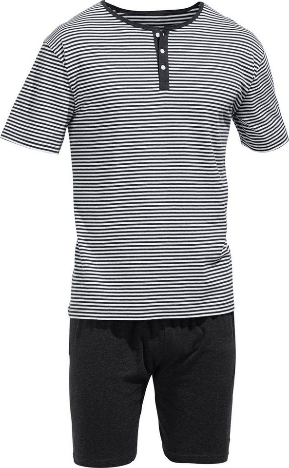 Erwin Müller Pyjama Herren-Shorty Single-Jersey Streifen von Erwin Müller